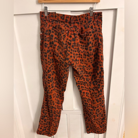Miaou Leopard Pant jeans Red Womens Size 30